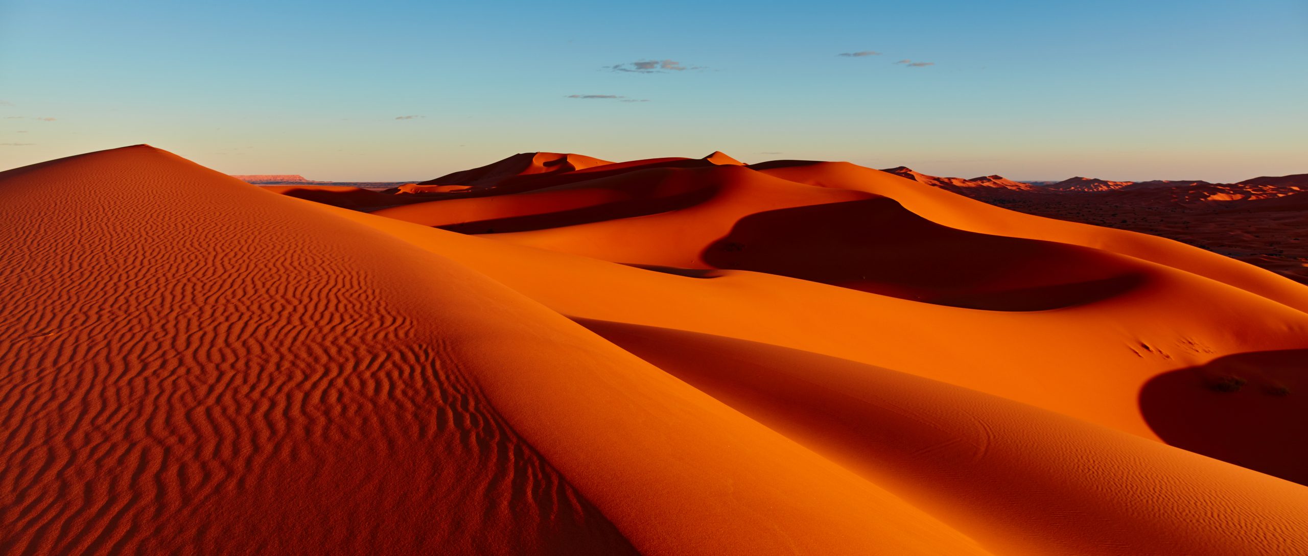 Sand dunes in the Sahara Desert, Merzouga, Morocco